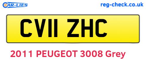 CV11ZHC are the vehicle registration plates.