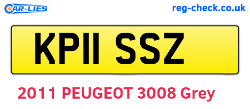 KP11SSZ are the vehicle registration plates.