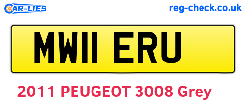 MW11ERU are the vehicle registration plates.