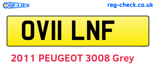 OV11LNF are the vehicle registration plates.