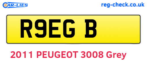R9EGB are the vehicle registration plates.
