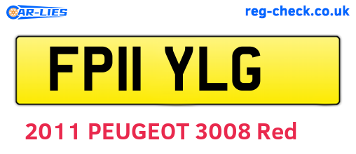 FP11YLG are the vehicle registration plates.