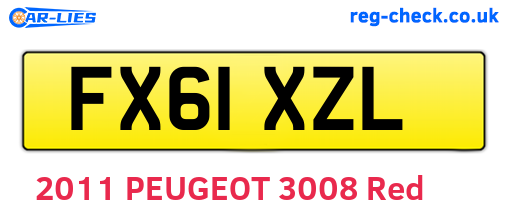 FX61XZL are the vehicle registration plates.