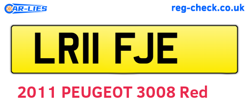 LR11FJE are the vehicle registration plates.