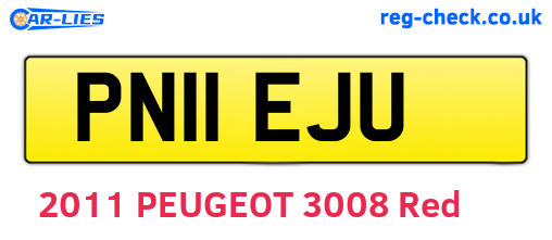 PN11EJU are the vehicle registration plates.