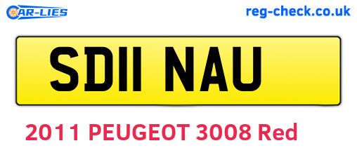 SD11NAU are the vehicle registration plates.