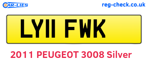 LY11FWK are the vehicle registration plates.
