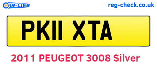 PK11XTA are the vehicle registration plates.