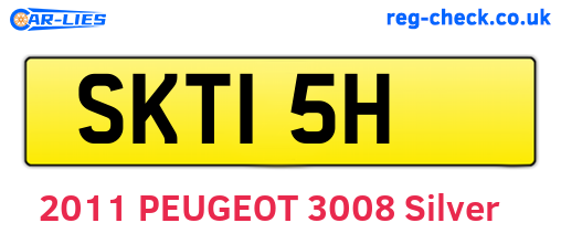 SKT15H are the vehicle registration plates.