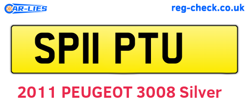 SP11PTU are the vehicle registration plates.