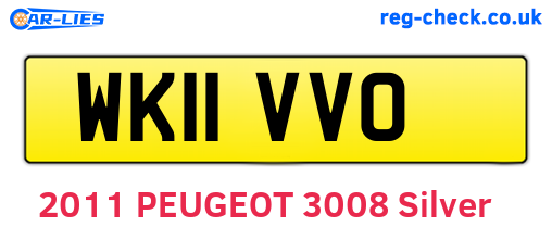 WK11VVO are the vehicle registration plates.