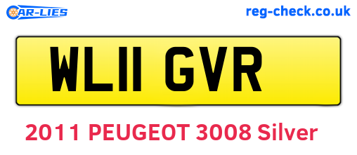 WL11GVR are the vehicle registration plates.