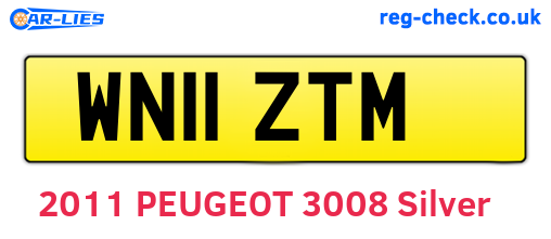 WN11ZTM are the vehicle registration plates.