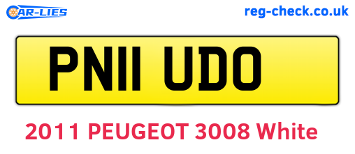PN11UDO are the vehicle registration plates.