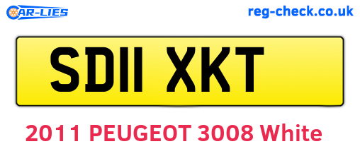 SD11XKT are the vehicle registration plates.