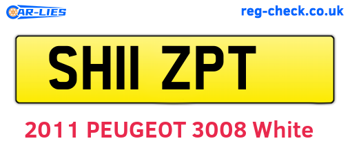 SH11ZPT are the vehicle registration plates.