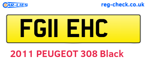 FG11EHC are the vehicle registration plates.