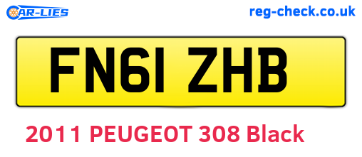 FN61ZHB are the vehicle registration plates.