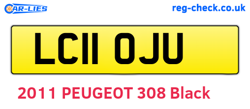LC11OJU are the vehicle registration plates.