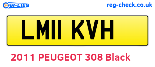 LM11KVH are the vehicle registration plates.