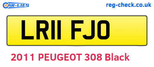LR11FJO are the vehicle registration plates.