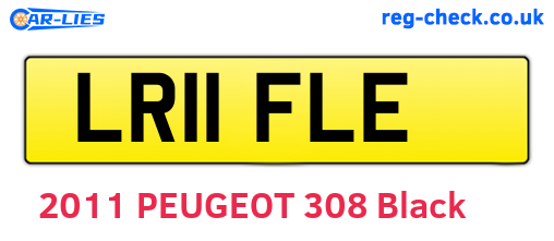 LR11FLE are the vehicle registration plates.