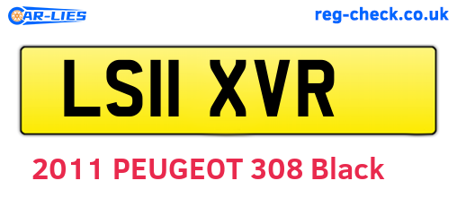LS11XVR are the vehicle registration plates.