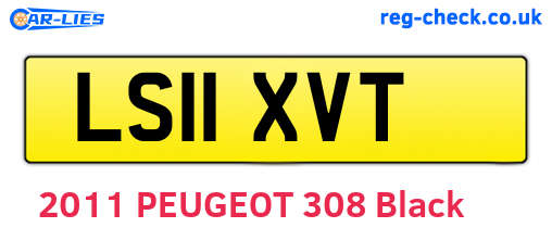 LS11XVT are the vehicle registration plates.