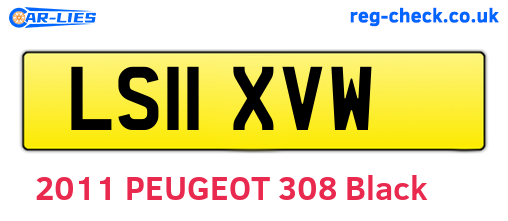 LS11XVW are the vehicle registration plates.