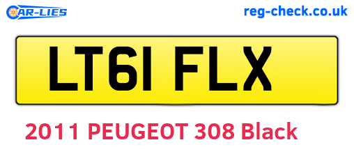 LT61FLX are the vehicle registration plates.