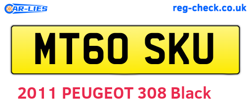 MT60SKU are the vehicle registration plates.