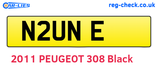 N2UNE are the vehicle registration plates.
