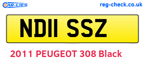 ND11SSZ are the vehicle registration plates.