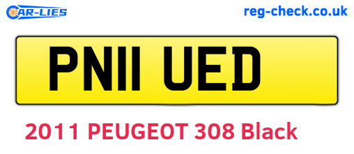 PN11UED are the vehicle registration plates.