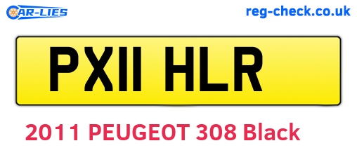 PX11HLR are the vehicle registration plates.