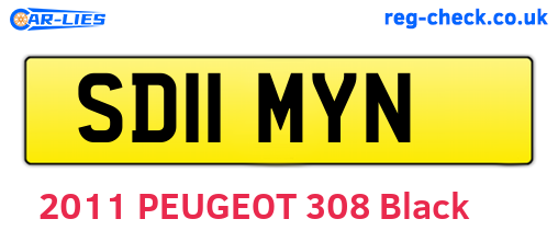 SD11MYN are the vehicle registration plates.