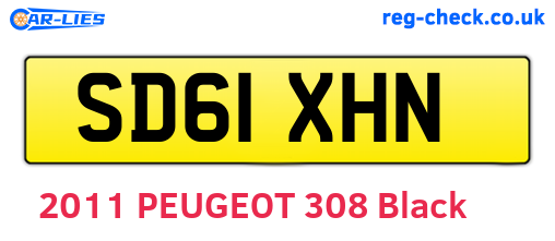 SD61XHN are the vehicle registration plates.