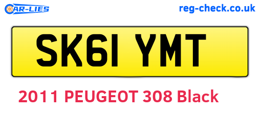 SK61YMT are the vehicle registration plates.