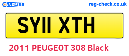 SY11XTH are the vehicle registration plates.