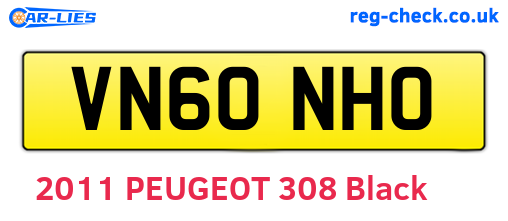 VN60NHO are the vehicle registration plates.
