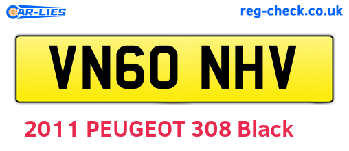 VN60NHV are the vehicle registration plates.