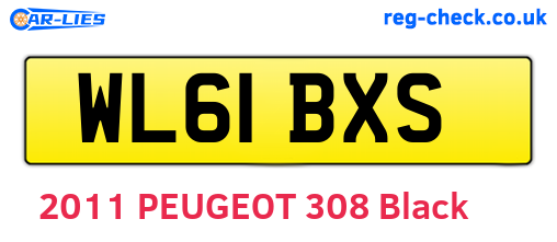 WL61BXS are the vehicle registration plates.