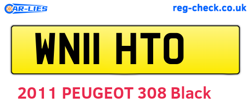 WN11HTO are the vehicle registration plates.