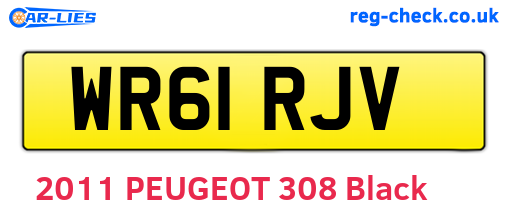 WR61RJV are the vehicle registration plates.