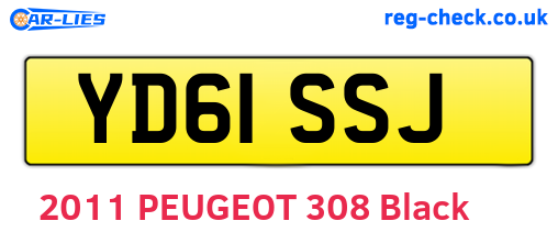 YD61SSJ are the vehicle registration plates.