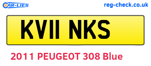 KV11NKS are the vehicle registration plates.