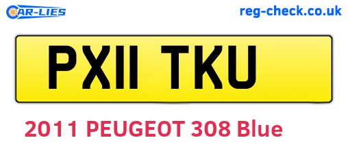 PX11TKU are the vehicle registration plates.