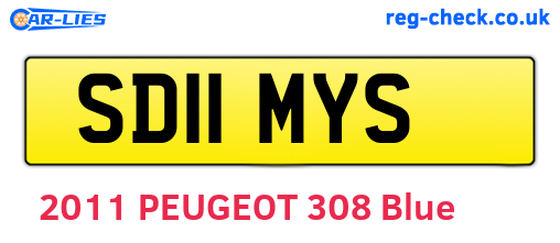 SD11MYS are the vehicle registration plates.