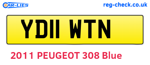 YD11WTN are the vehicle registration plates.