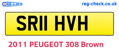 SR11HVH are the vehicle registration plates.